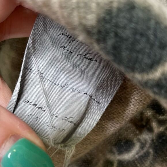 RAQUEL Allegra Distressed Cashmere Blend Pullover Tie Dye Sweater - Picture 4 of 6